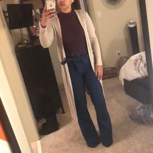 Cream knit cover up/cardigan